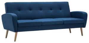 3místná sedačka textilní polstrování modrá