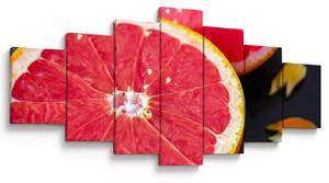 Obraz rozkrojených grapefruitů (210x100 cm)