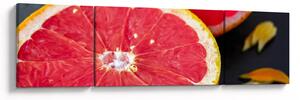 Obraz rozkrojených grapefruitů (170x50 cm)