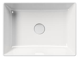 Sapho, KUBE X keramické umyvadlo na desku, 50x37 cm, bílá ExtraGlaze