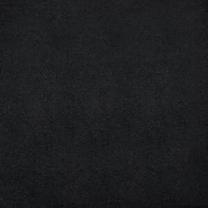 Chesterfield trojsedačka ze sametu 199 x 75 x 72 cm černá