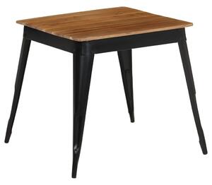 Jídelní stůl z masivního akáciového dřeva a oceli 75x75x76 cm