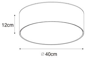 Moderní stropní svítidlo okrové 40 cm - Buben