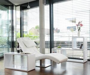RELAXAČNÍ VÁLENDA, textil, bílá Livetastic - Relaxační křesla, Online Only