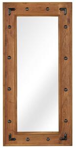 Zrcadlo z masivního akáciového dřeva 50 x 110 cm