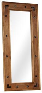 Zrcadlo z masivního akáciového dřeva 50 x 110 cm