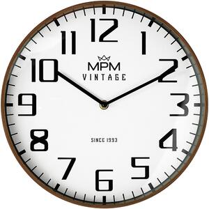 MPM Nástěnné plastové hodiny MPM Vintage I Since 1993 E01.4200.52