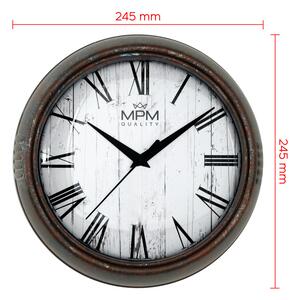 Designové plastové hodiny rezavé (patina) MPM Rusty Metal