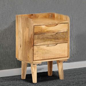 Noční stolek z masivního mangovníkového dřeva 40 x 30 x 59,5 cm