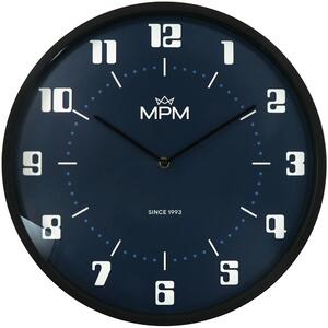 MPM Černé retro nástěnné hodiny MPM Retro Since 1993 - B E01.4206.30