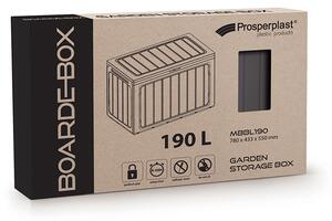 Zahradní box BOARDEBOX antracit 78 cm - 190L