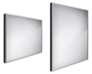 Zrcadlo bez vypínače Nimco 80x70 cm černá ZPC 13003-90