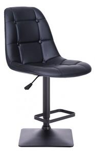 Barová židle SAMSON na černé podstavě - černá