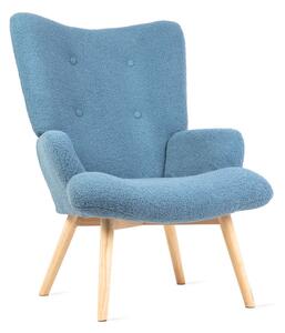 Křeslo MOSS TEDDY BOUCLE modré 828541