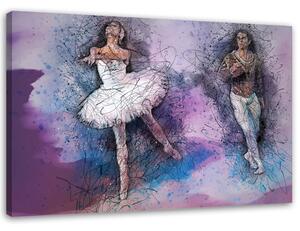 Obraz na plátně Pár tančící balet Rozměry: 60 x 40 cm