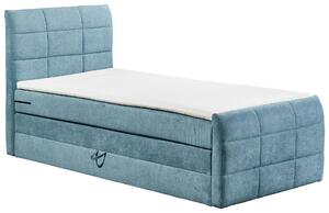 POSTEL BOXSPRING, 100/200 cm, modrá MID.YOU - Jednolůžkové postele, Online Only