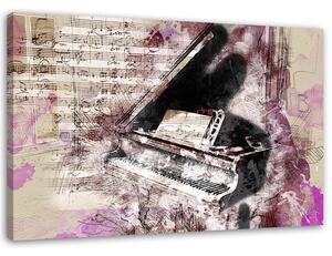 Obraz na plátně Klavír - abstraktní Rozměry: 60 x 40 cm