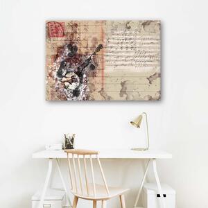Obraz na plátně Abstraktní hudebník Rozměry: 60 x 40 cm