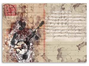 Obraz na plátně Abstraktní hudebník Rozměry: 60 x 40 cm
