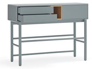 Modro-šedý konzolový stolek 35x120 cm Corvo – Teulat