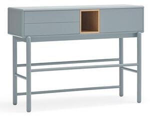 Modro-šedý konzolový stolek 35x120 cm Corvo – Teulat