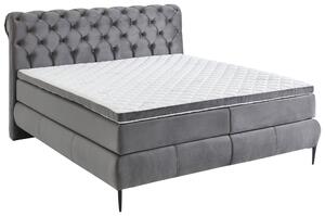 POSTEL BOXSPRING, 160/200 cm, tmavě šedá MID.YOU - Manželské postele, Online Only