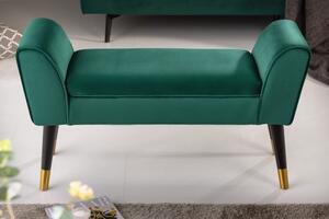 Luxusní sametová lavice zelená: Lars II Invicta Interior
