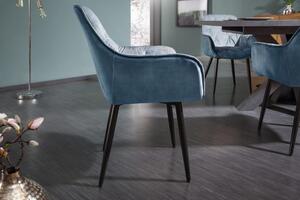 Luxusní sametová židle metalíza: Lagara II Invicta Interior