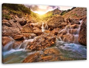 Obraz na plátně Kamenný vodopád Rozměry: 60 x 40 cm