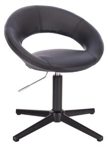 LuxuryForm Židle NAPOLI na černém kříži - černá