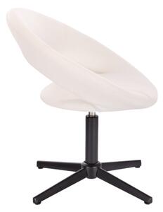 LuxuryForm Židle NAPOLI na černém kříži - bílá