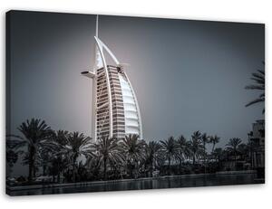 Obraz na plátně Burj Al-arab hotel v Dubaji Rozměry: 60 x 40 cm
