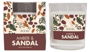ROURA Amber & Sandal Vonná svíčka, 125 g