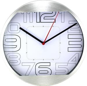 MPM Stříbrné kulaté hodiny MPM E01.2487 (MPM Stříbrné kulaté hodiny MPM E01.2487)