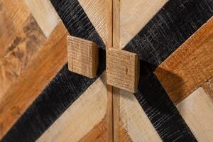 Designová masivní dřevěná skříň sivá: Taylor Invicta Interior