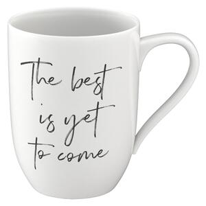 Villeroy&Boch Villeroy & Boch Statement hrnek s uchem The Best Is Yet to Come, 11,5 × 8 × 10,4 cm, 290 ml