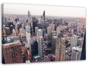Obraz na plátně Chicago mrakodrapy Rozměry: 60 x 40 cm