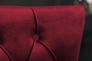 Luxusní sametová židle červená: Adelie III Invicta Interior