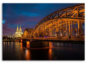 Obraz na plátně Most a katedrála v Kolíně nad Rýnem Rozměry: 60 x 40 cm