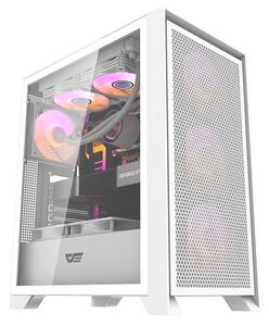Počítačová skříň Darkflash DRX70 MESH + 4 ventilátory RGB (bílá)