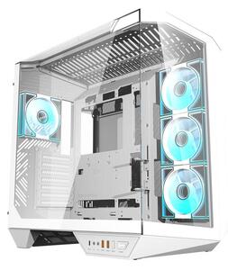 Počítačová skříň Darkflash DY470 se 4 ventilátory (bílá)