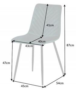 Moderní sametová židle zelená – Fomet II Invicta Interior