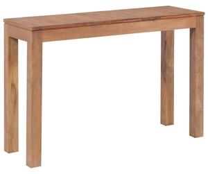 Konzolový stolek masivní teak s přírodním povrchem 110x35x76 cm