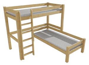 Vomaks Patrová postel 8X8 12A Rozměr: 80 x 180 / 80 x 180 cm, Barva: barva šedá