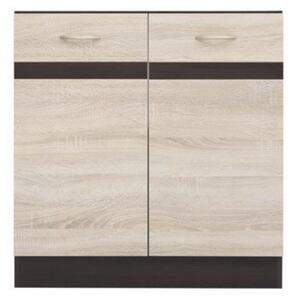 Junona Line skříňka dřezová DK2D/80/82, Wenge/Dub sonoma