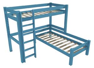 Vomaks Patrová postel 8X8 12A Rozměr: 80 x 180 / 80 x 180 cm, Barva: surové dřevo