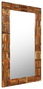 Nástěnné zrcadlo masivní recyklované dřevo 60 x 120 cm