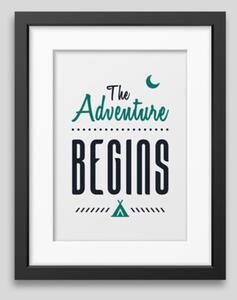 The adventure begins – framed poster