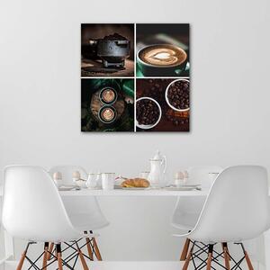 Obraz na plátně Motiv kávy do kuchyně Rozměry: 30 x 30 cm
