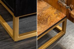 Designová masivní dřevěná skříň černá: Maximo Invicta Interior
